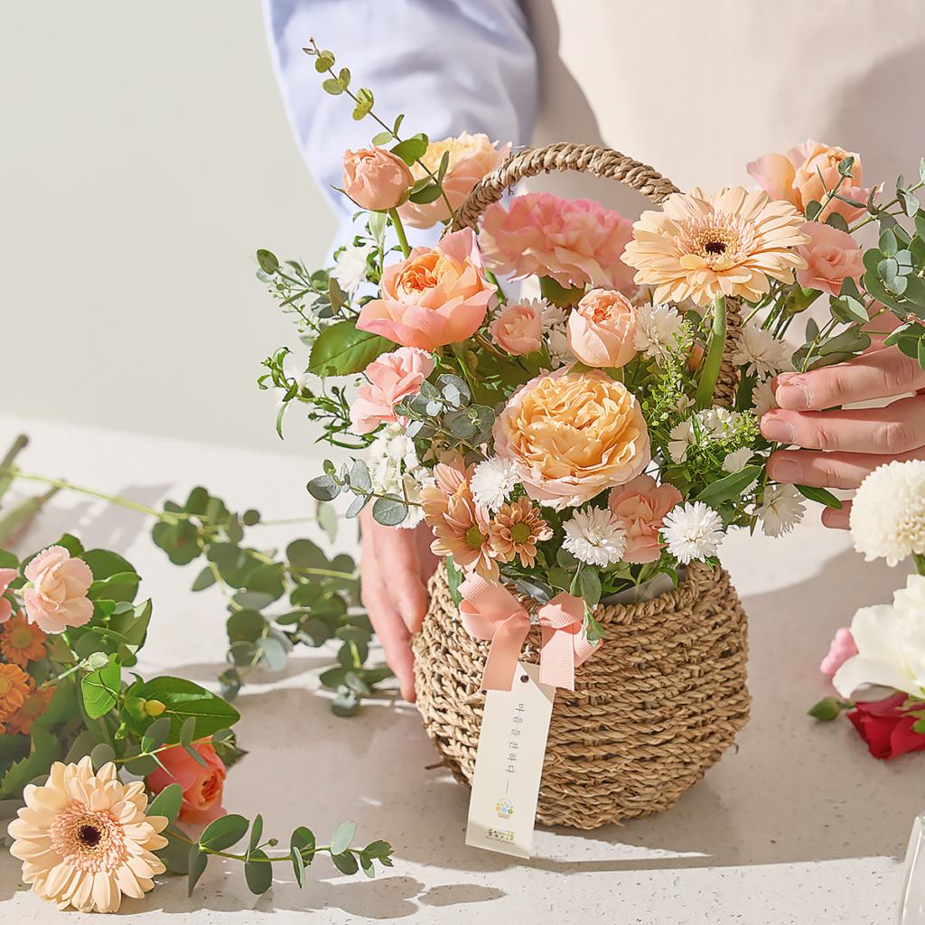 카네이션 바구니