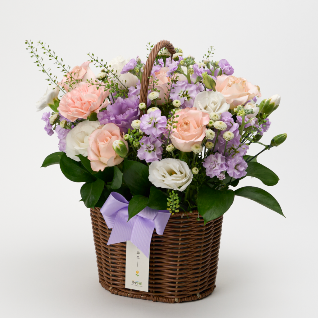 화이트 장미 꽃다발